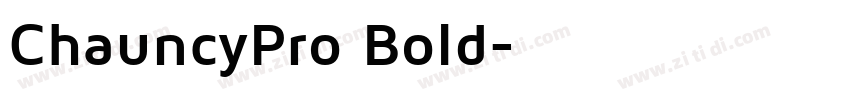 ChauncyPro Bold字体转换